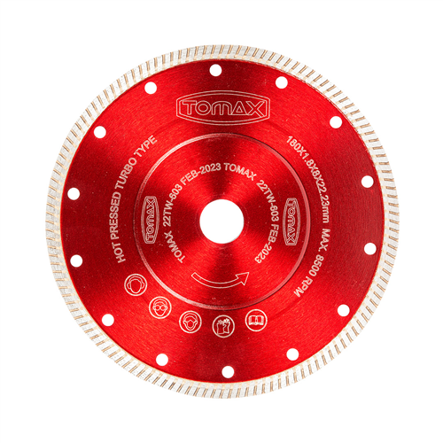 TOMAX HASSAS SERAMİK KESİCİ KIRMIZI 180x1.8x22 mm